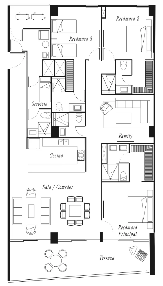 Departamentos Tipo C